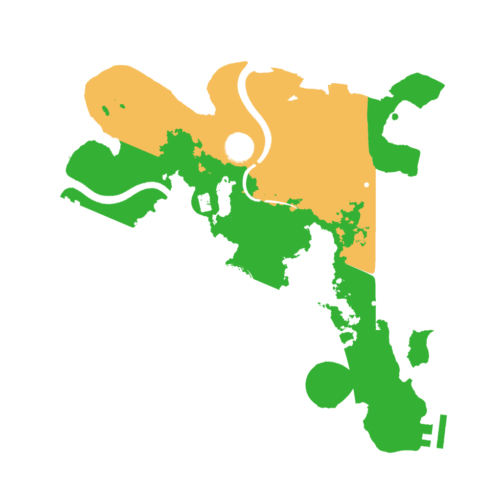 Biome Rust Map: Procedural Map, Size: 3000, Seed: 158175