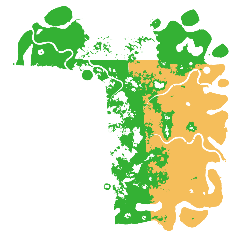 Biome Rust Map: Procedural Map, Size: 6000, Seed: 13047324