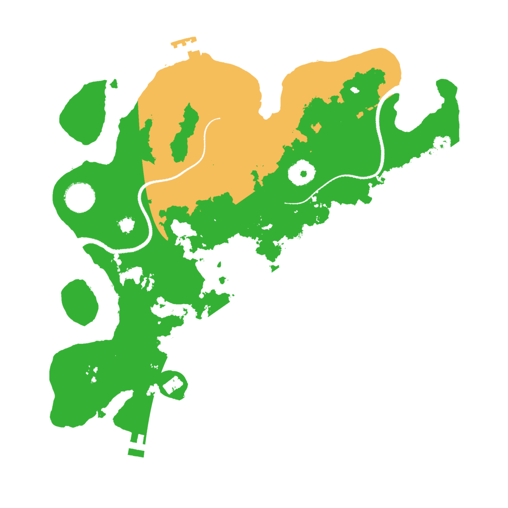 Biome Rust Map: Procedural Map, Size: 3000, Seed: 864975