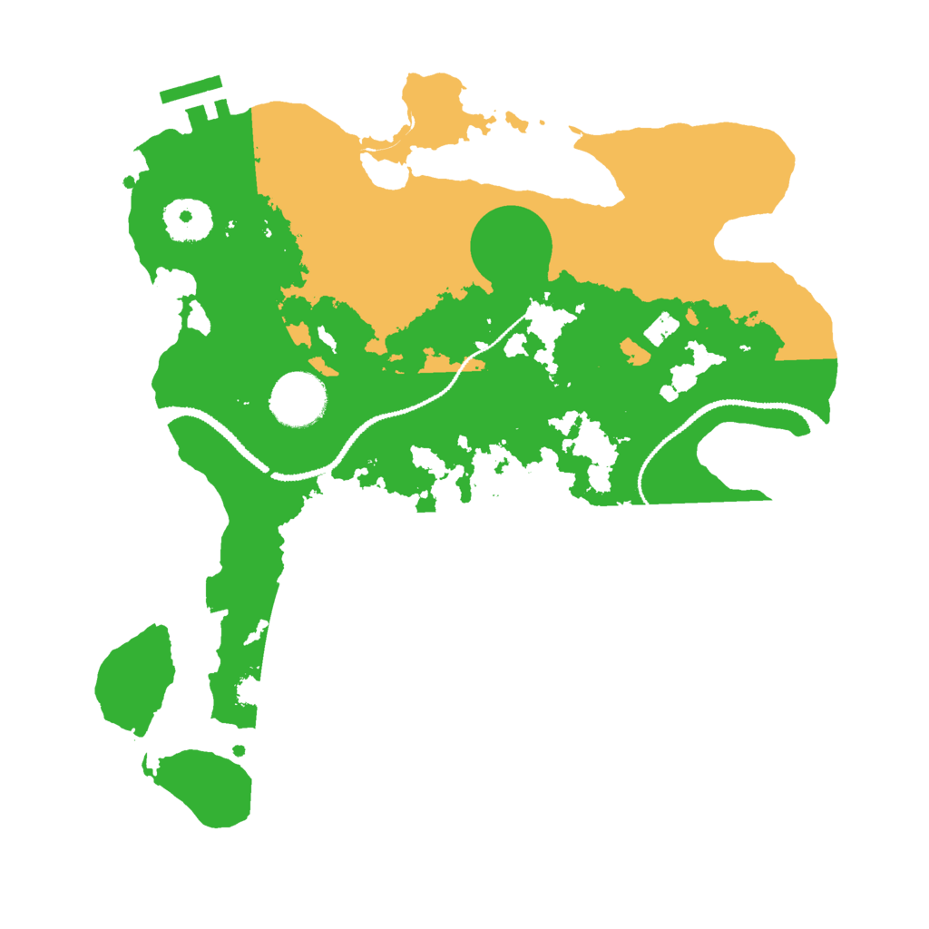Biome Rust Map: Procedural Map, Size: 3000, Seed: 166279595