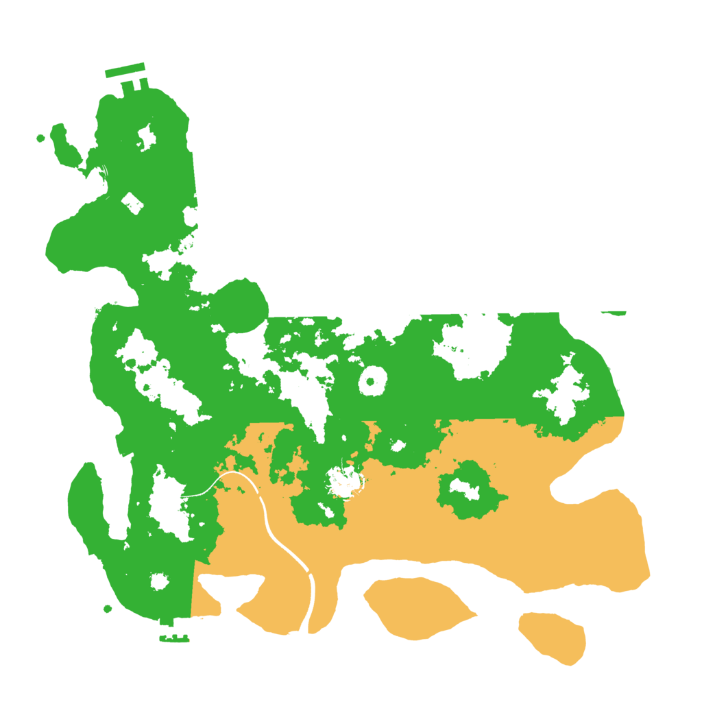 Biome Rust Map: Procedural Map, Size: 3550, Seed: 35066