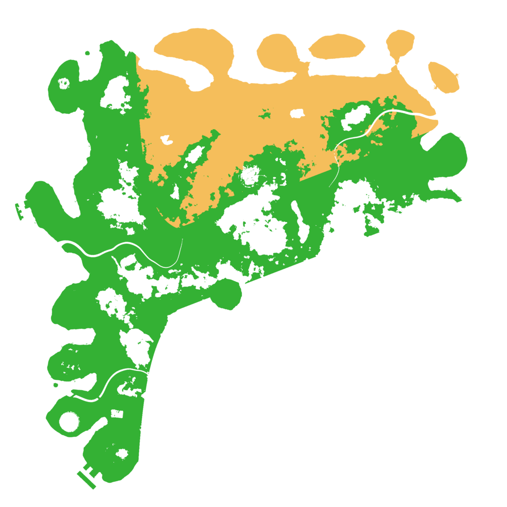 Biome Rust Map: Procedural Map, Size: 4500, Seed: 58462452