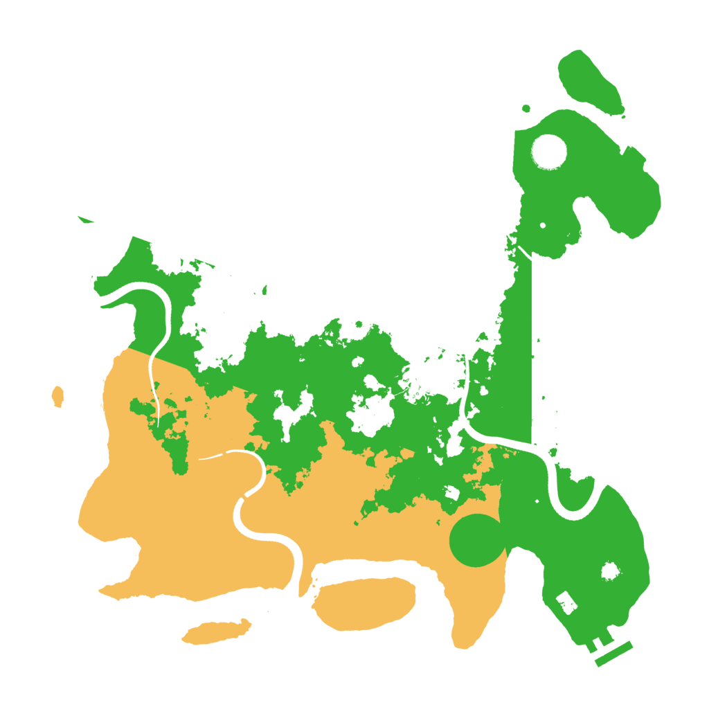 Biome Rust Map: Procedural Map, Size: 3550, Seed: 738967
