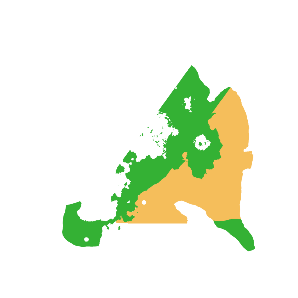 Biome Rust Map: Procedural Map, Size: 2000, Seed: 19861