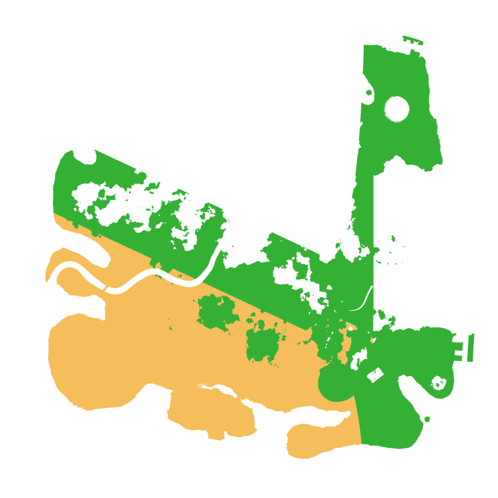 Biome Rust Map: Procedural Map, Size: 3550, Seed: 678521