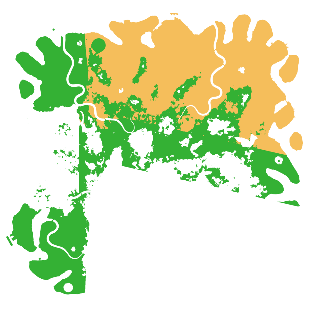 Biome Rust Map: Procedural Map, Size: 6000, Seed: 78059
