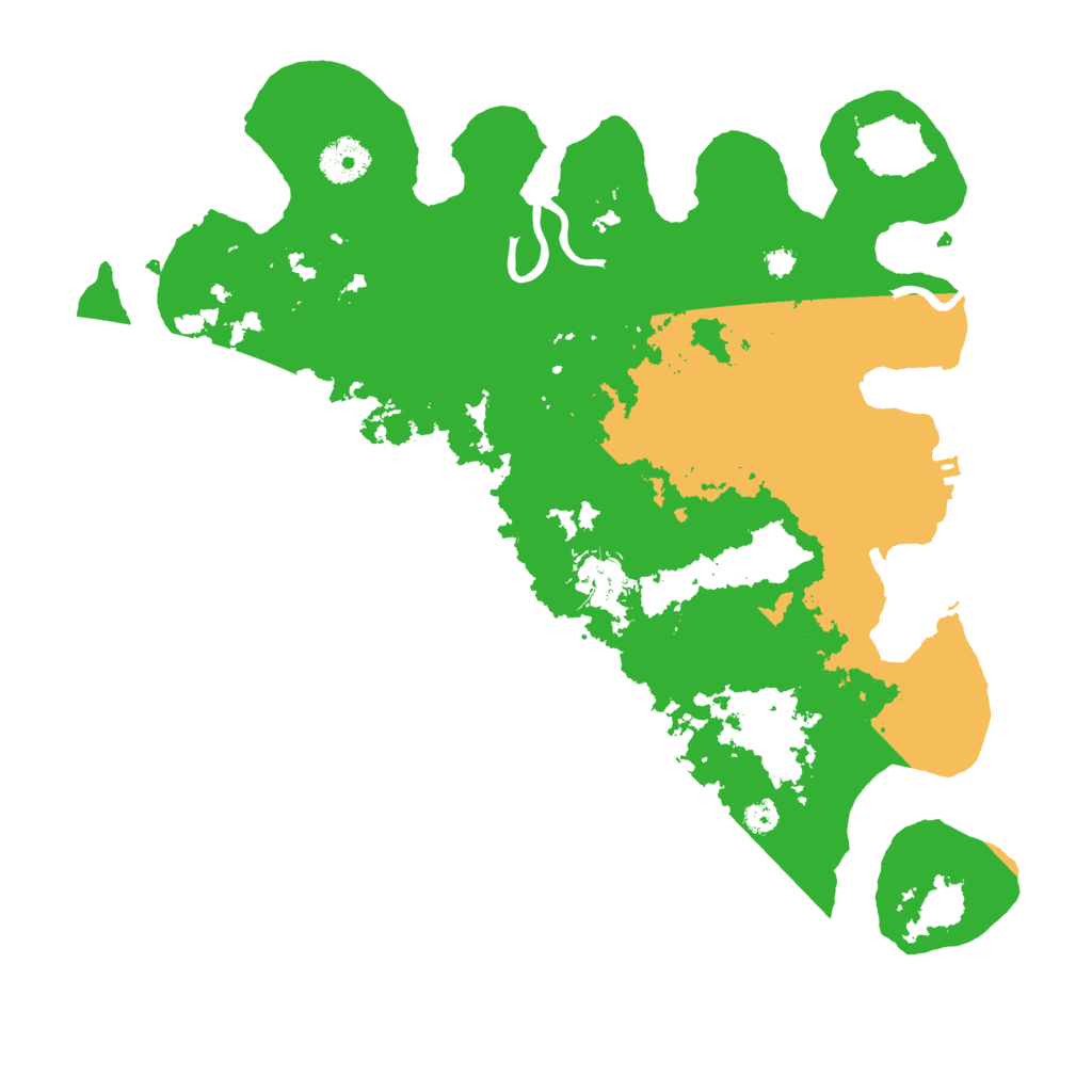 Biome Rust Map: Procedural Map, Size: 3500, Seed: 120212099