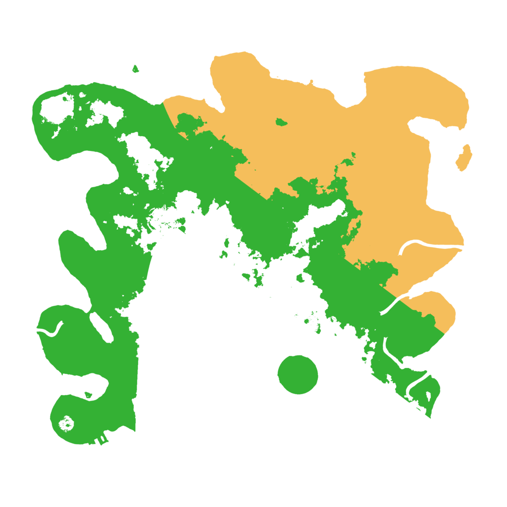 Biome Rust Map: Procedural Map, Size: 3550, Seed: 632777