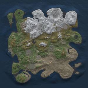 Thumbnail Rust Map: Procedural Map, Size: 3500, Seed: 1071283985, 19 Monuments