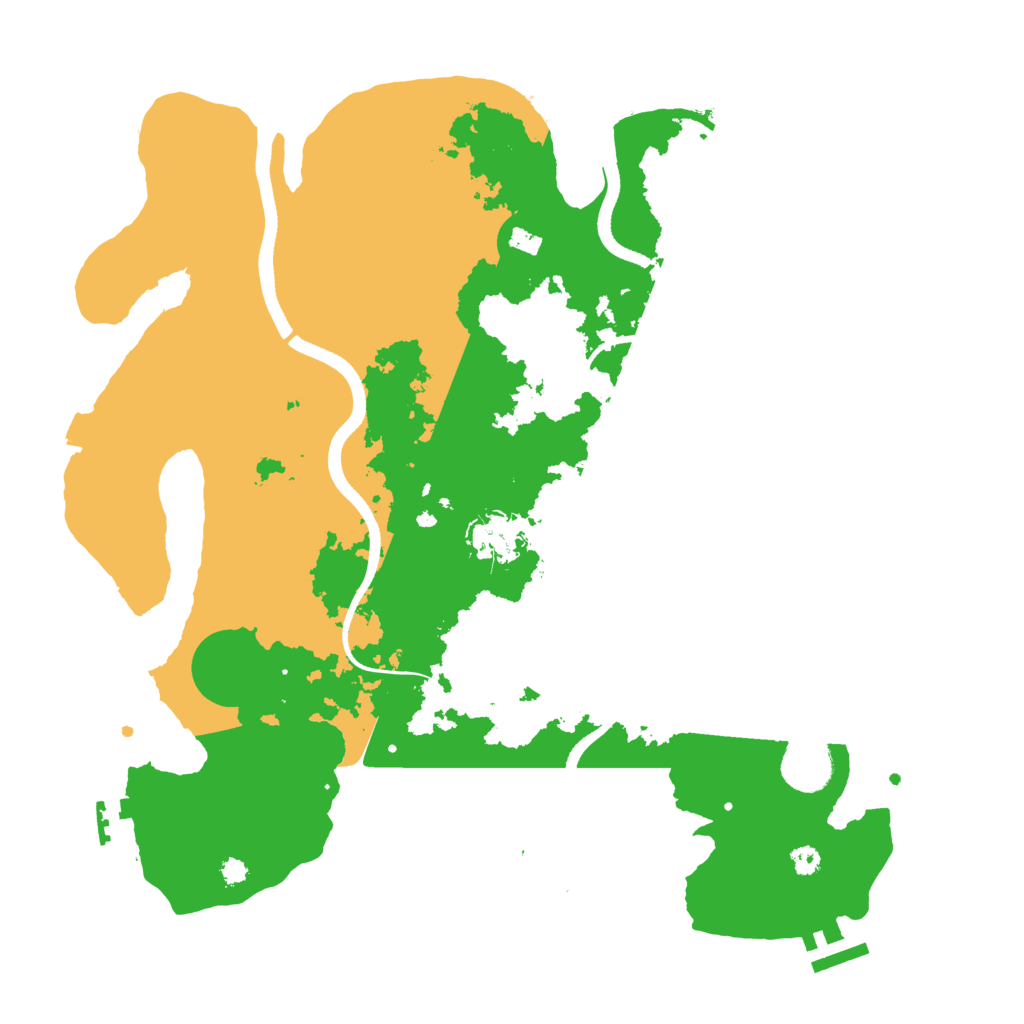 Biome Rust Map: Procedural Map, Size: 3550, Seed: 121809