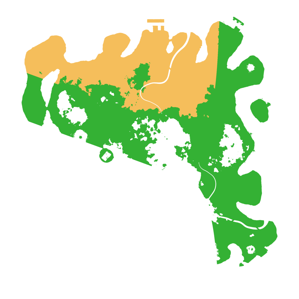 Biome Rust Map: Procedural Map, Size: 3550, Seed: 417766