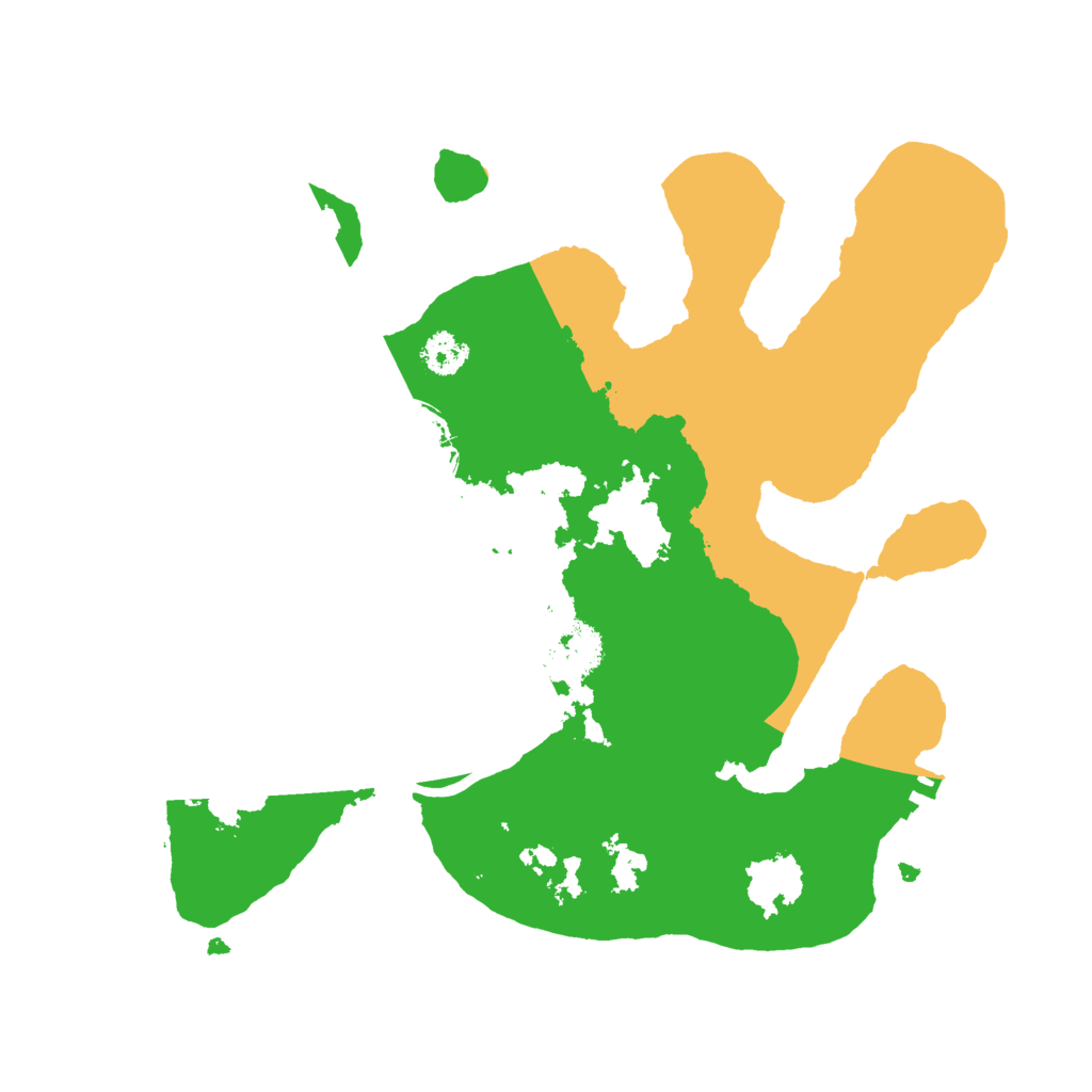 Biome Rust Map: Procedural Map, Size: 2600, Seed: 123456