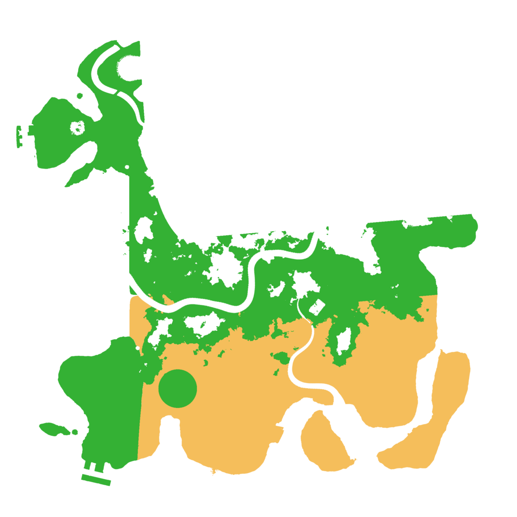 Biome Rust Map: Procedural Map, Size: 3550, Seed: 103685