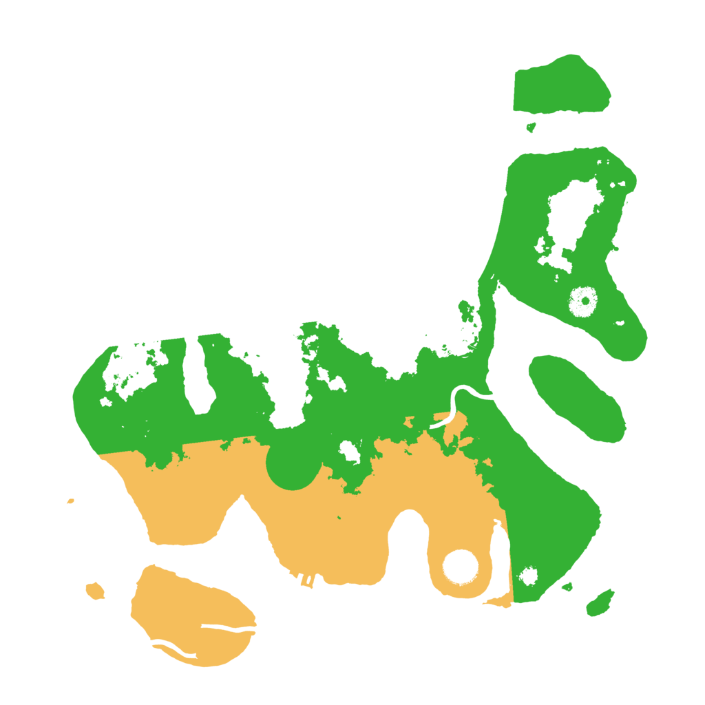 Biome Rust Map: Procedural Map, Size: 3550, Seed: 93827