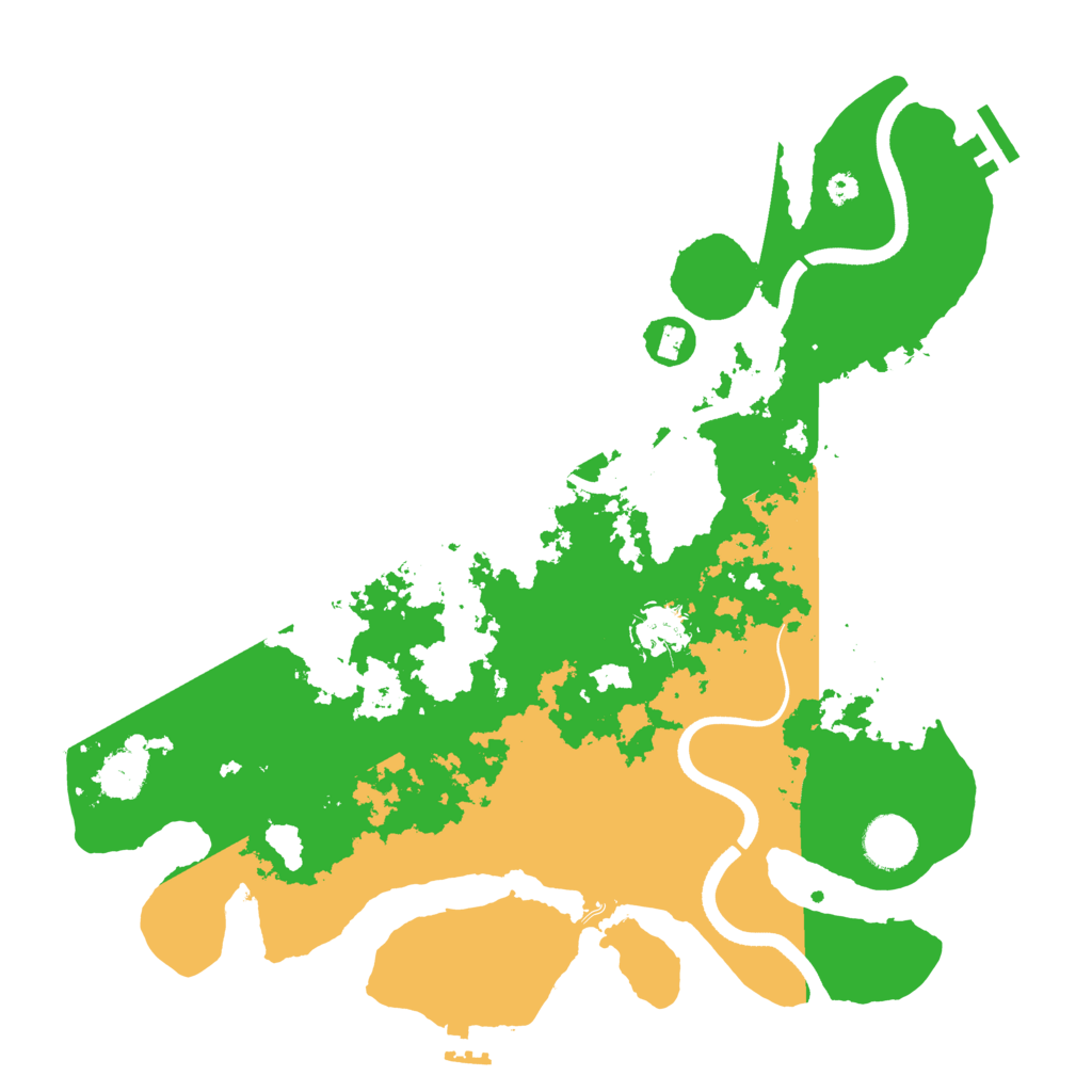 Biome Rust Map: Procedural Map, Size: 3550, Seed: 85086
