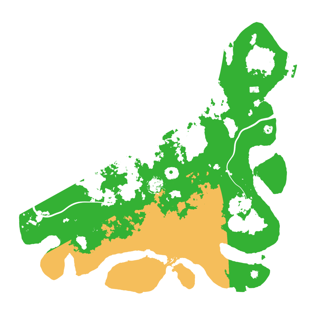 Biome Rust Map: Procedural Map, Size: 3550, Seed: 85086