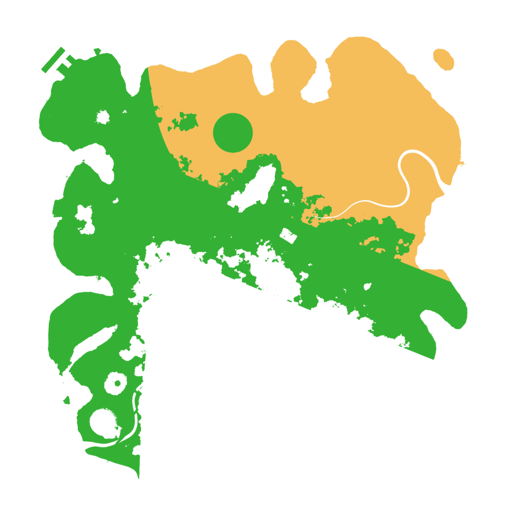 Biome Rust Map: Procedural Map, Size: 3500, Seed: 374945470