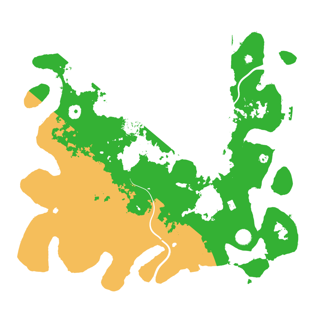 Biome Rust Map: Procedural Map, Size: 3500, Seed: 338670634