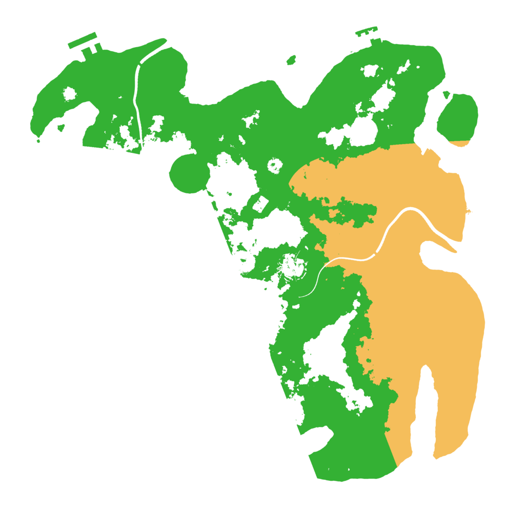 Biome Rust Map: Procedural Map, Size: 3550, Seed: 407143