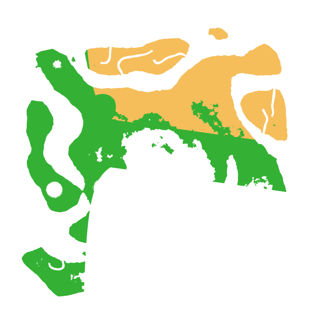 Biome Rust Map: Procedural Map, Size: 3500, Seed: 493799362