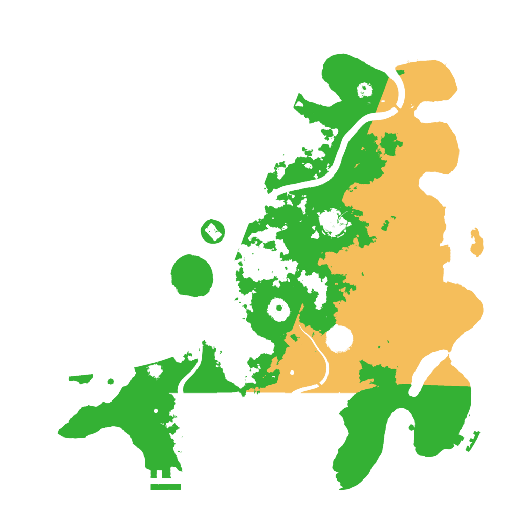 Biome Rust Map: Procedural Map, Size: 3500, Seed: 834673634