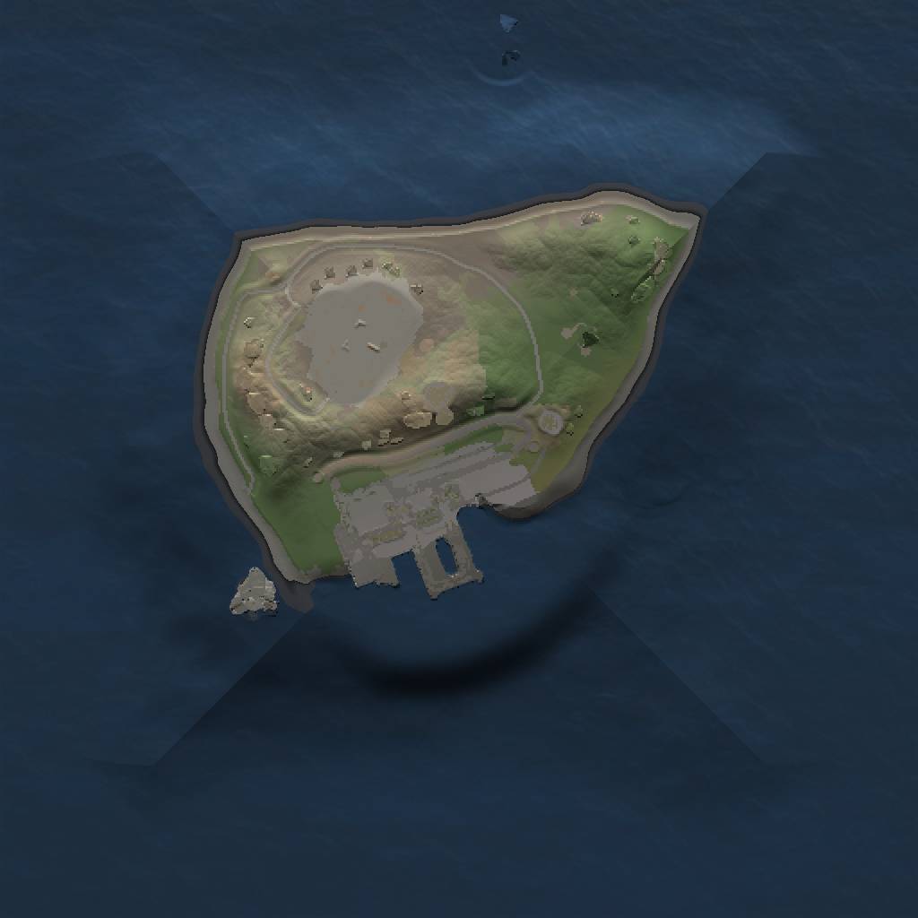 Rust Map: Procedural Map, Size: 1000, Seed: 2900, 4 Monuments