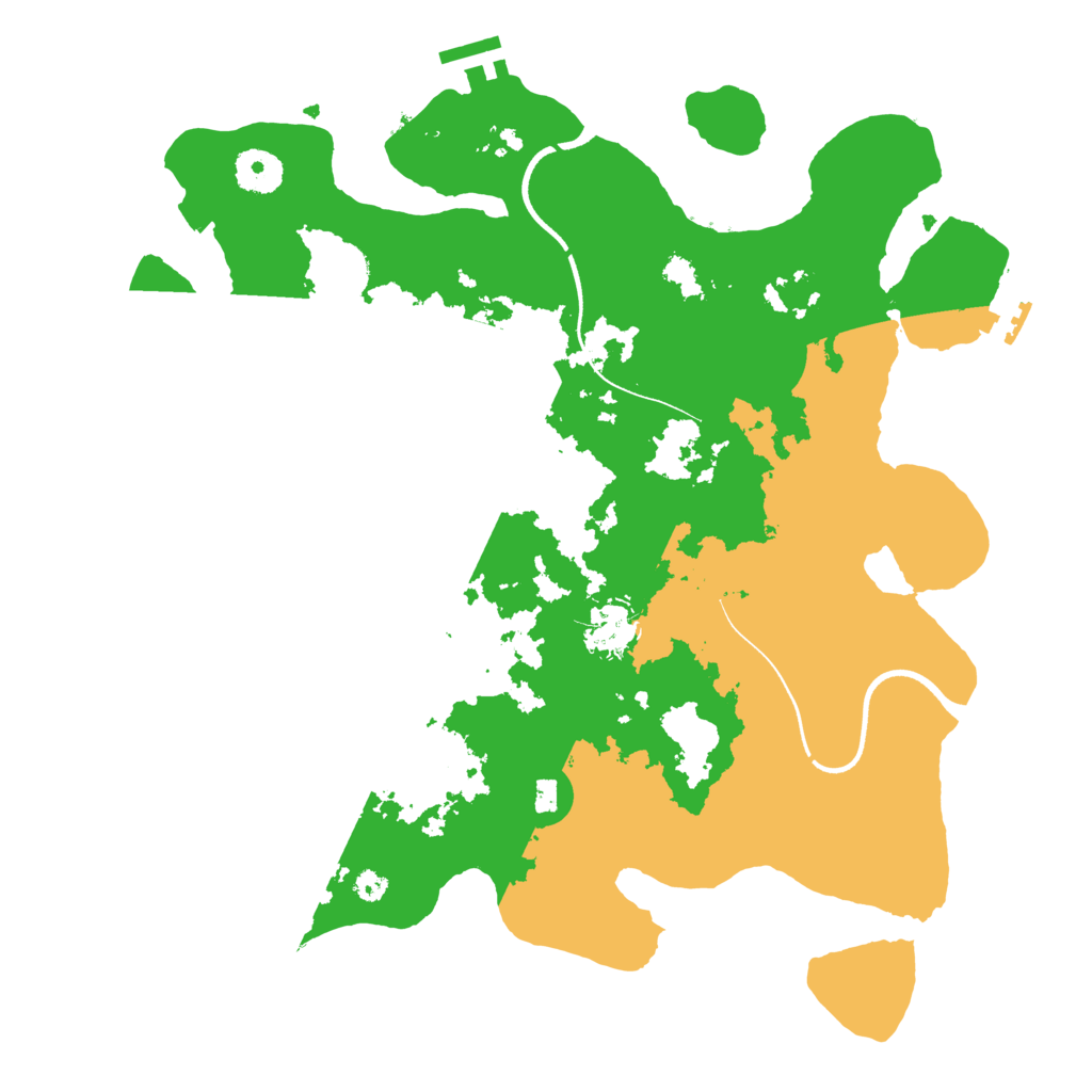 Biome Rust Map: Procedural Map, Size: 3550, Seed: 87682