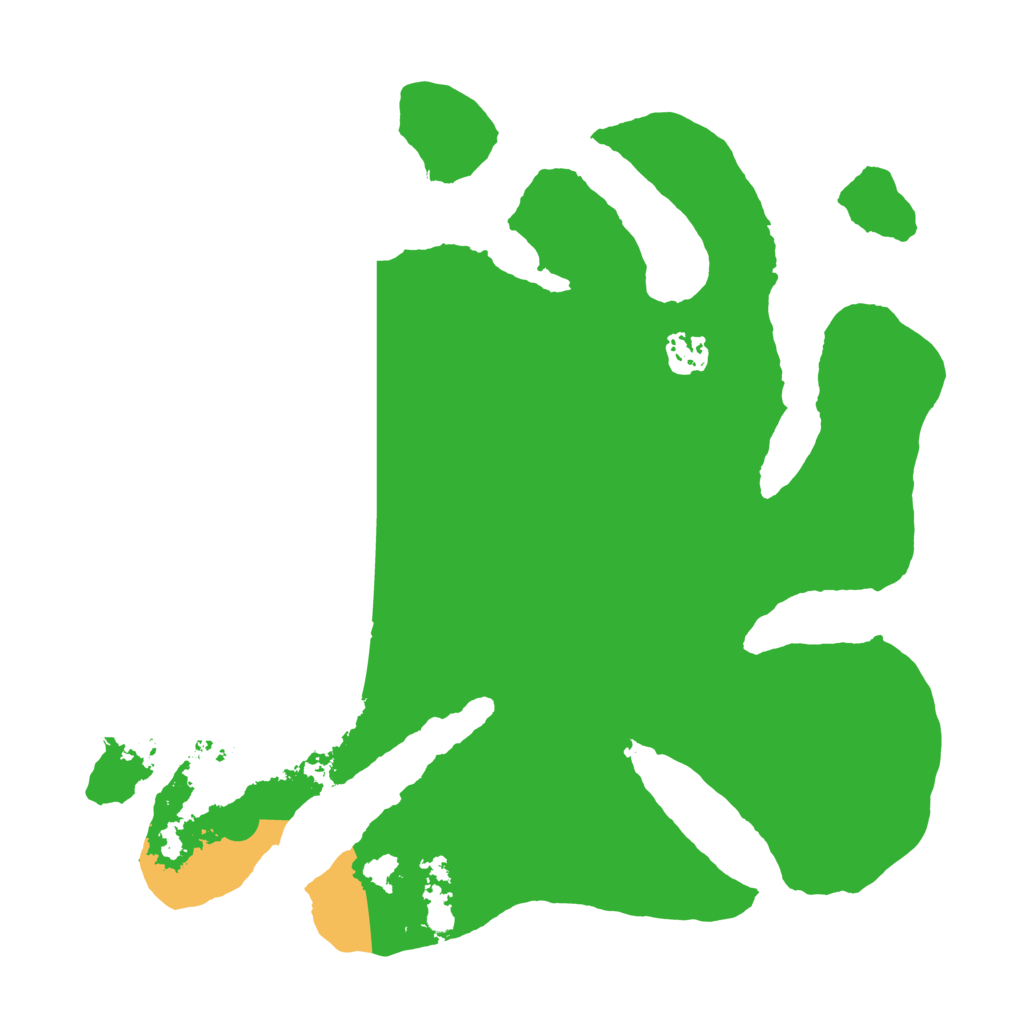 Biome Rust Map: Barren, Size: 3500, Seed: 313131