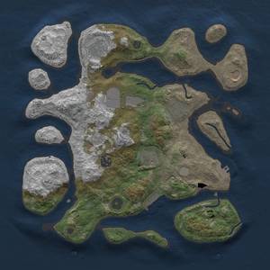 Thumbnail Rust Map: Procedural Map, Size: 3500, Seed: 2029190729, 14 Monuments