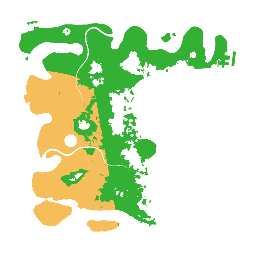 Biome Rust Map: Procedural Map, Size: 3550, Seed: 266163