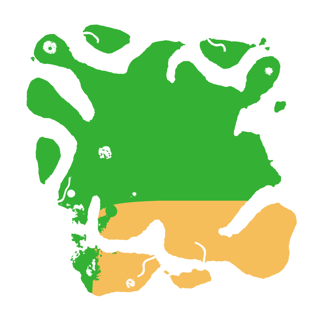 Biome Rust Map: Procedural Map, Size: 3600, Seed: 1271257100