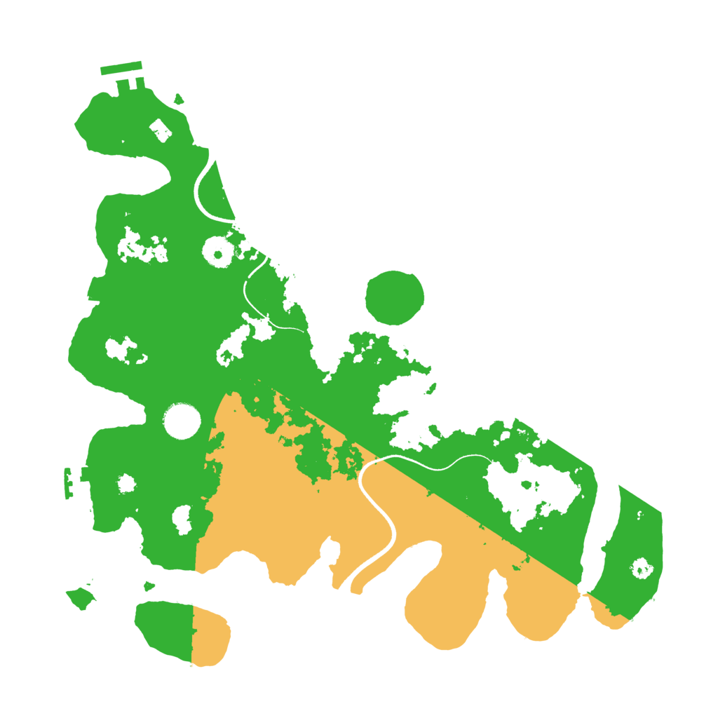 Biome Rust Map: Procedural Map, Size: 3500, Seed: 668105531