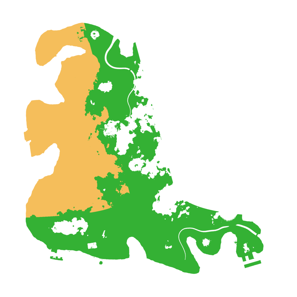 Biome Rust Map: Procedural Map, Size: 3500, Seed: 24514774