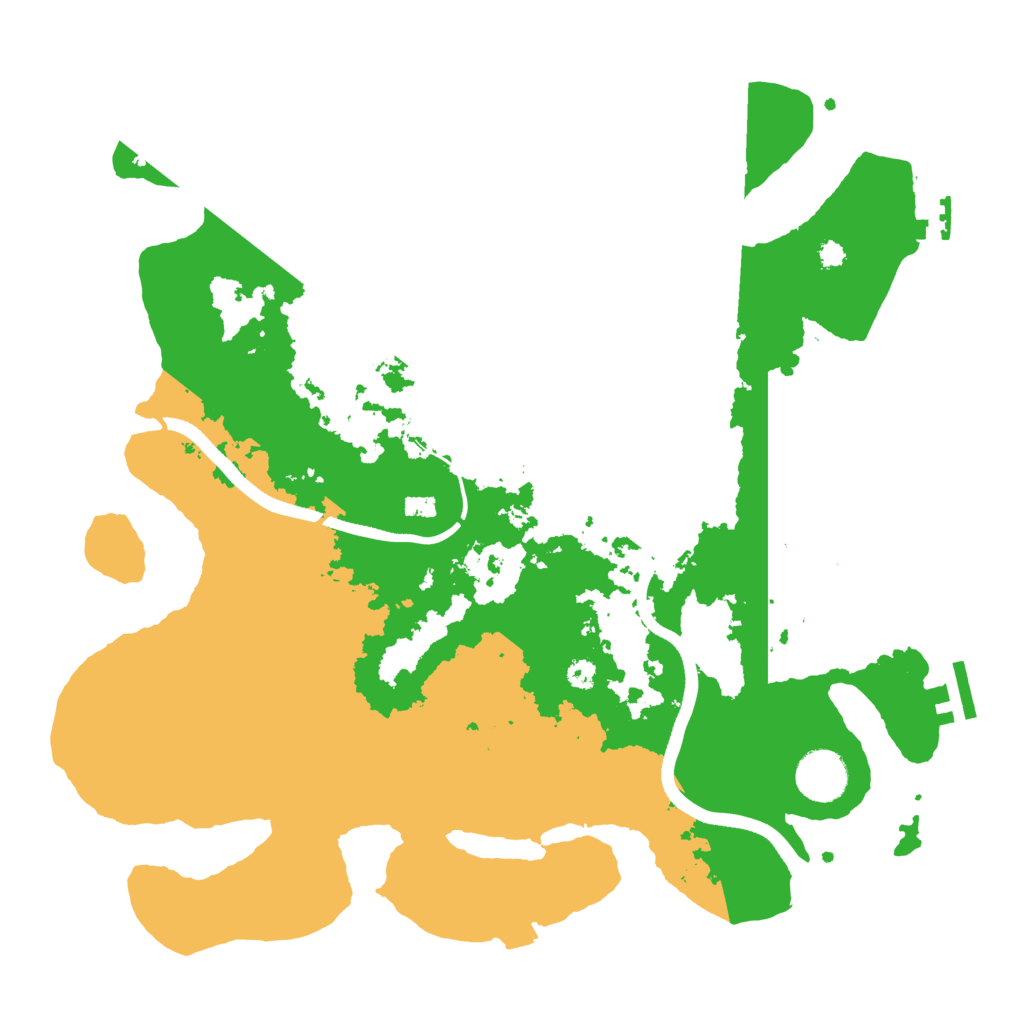 Biome Rust Map: Procedural Map, Size: 3550, Seed: 142222