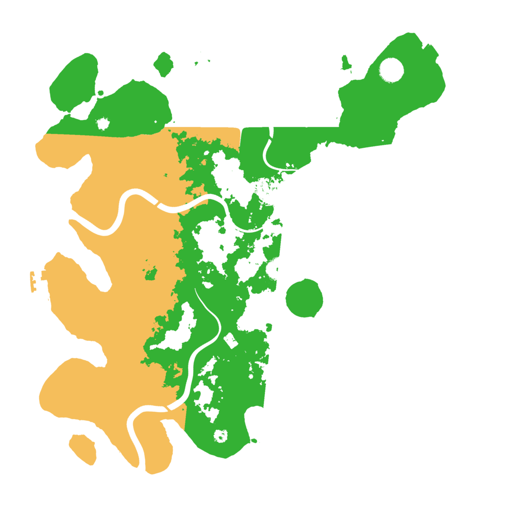 Biome Rust Map: Procedural Map, Size: 3700, Seed: 1264566243
