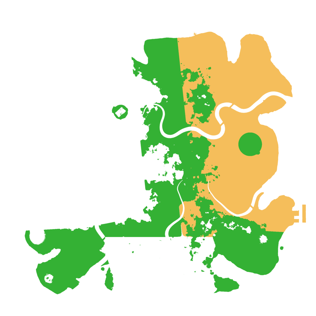 Biome Rust Map: Procedural Map, Size: 3550, Seed: 730053