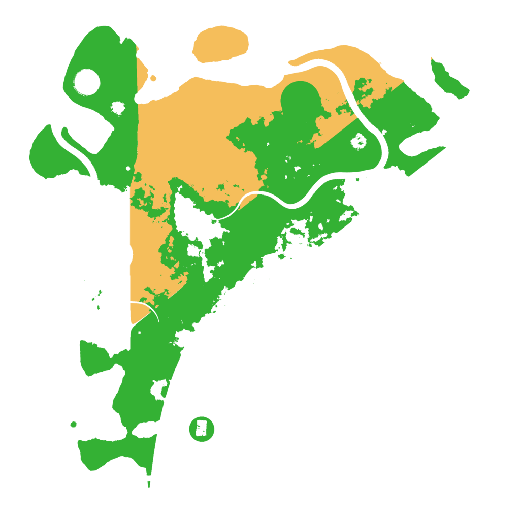 Biome Rust Map: Procedural Map, Size: 3500, Seed: 85246