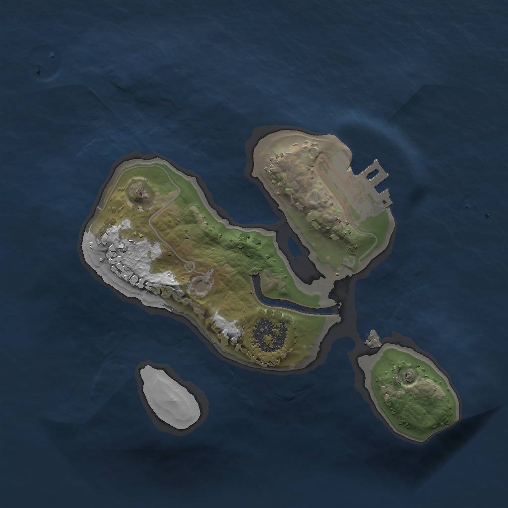 Rust Map: Procedural Map, Size: 1500, Seed: 432423423, 5 Monuments