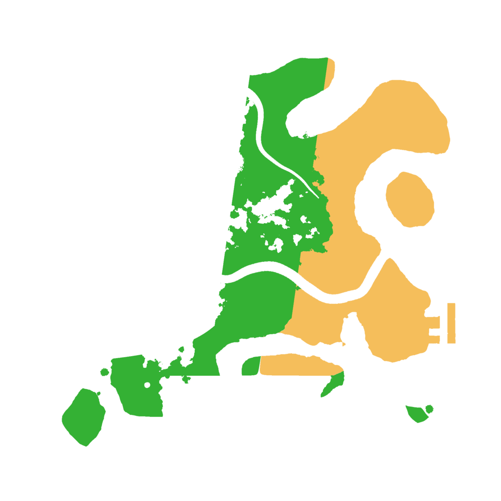 Biome Rust Map: Procedural Map, Size: 2500, Seed: 721