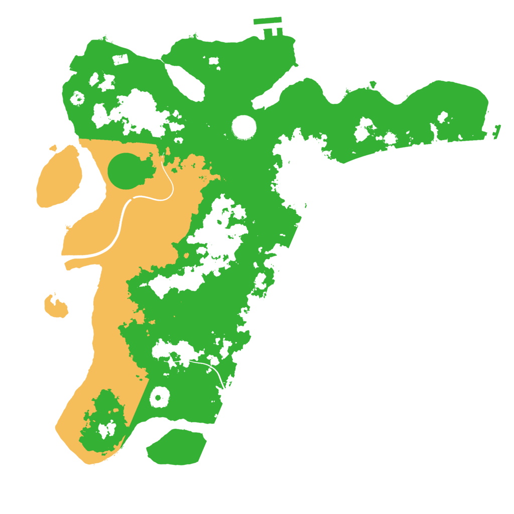 Biome Rust Map: Procedural Map, Size: 3700, Seed: 23