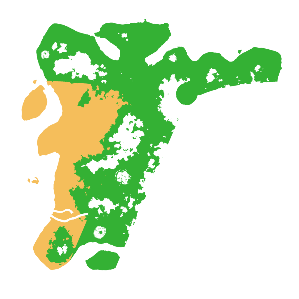 Biome Rust Map: Procedural Map, Size: 3700, Seed: 23