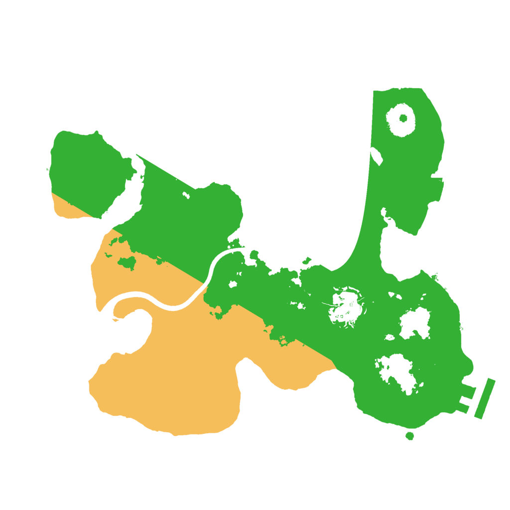Biome Rust Map: Procedural Map, Size: 2500, Seed: 327202040