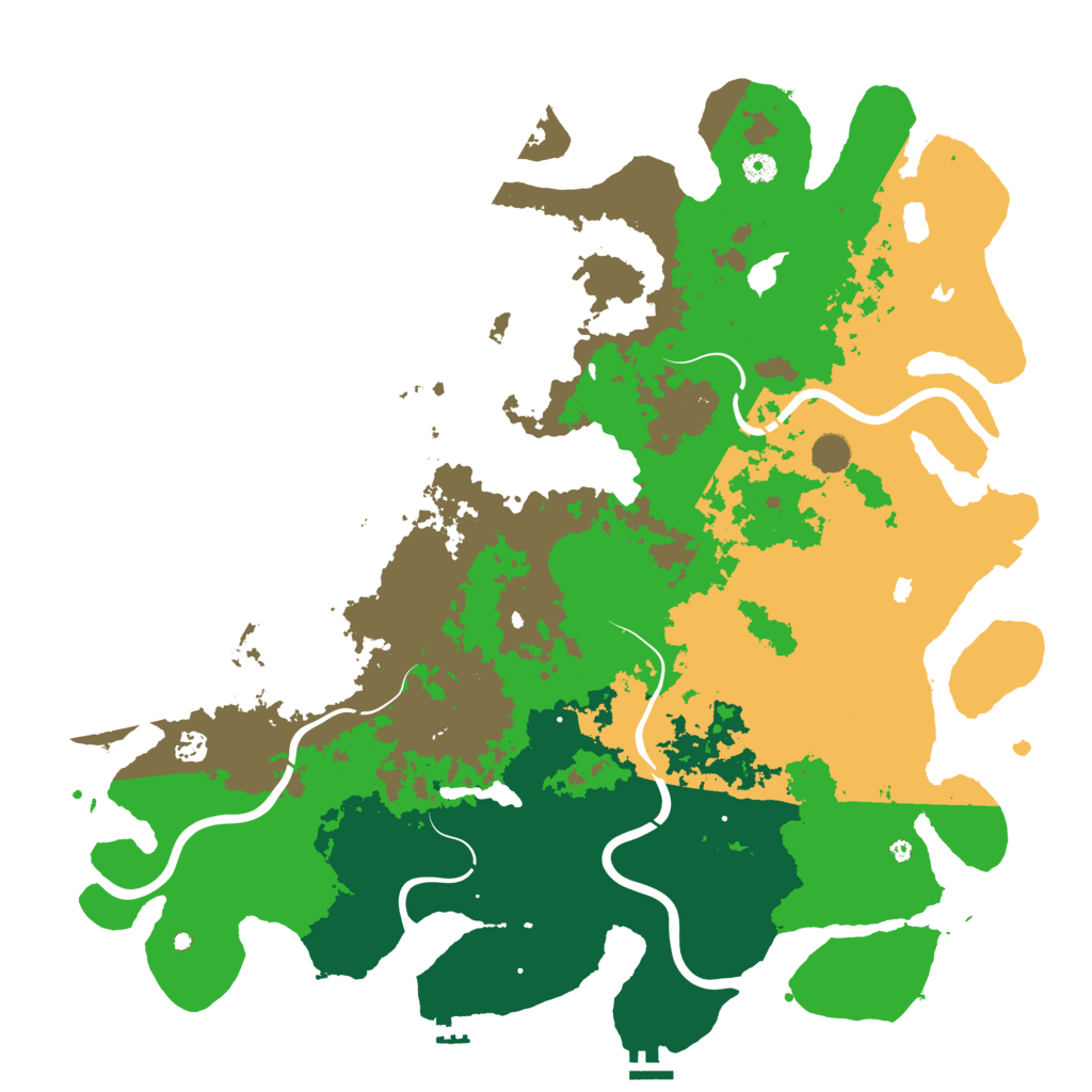 Biome Rust Map: Procedural Map, Size: 5000, Seed: 8