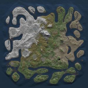 Thumbnail Rust Map: Procedural Map, Size: 5000, Seed: 8, 19 Monuments