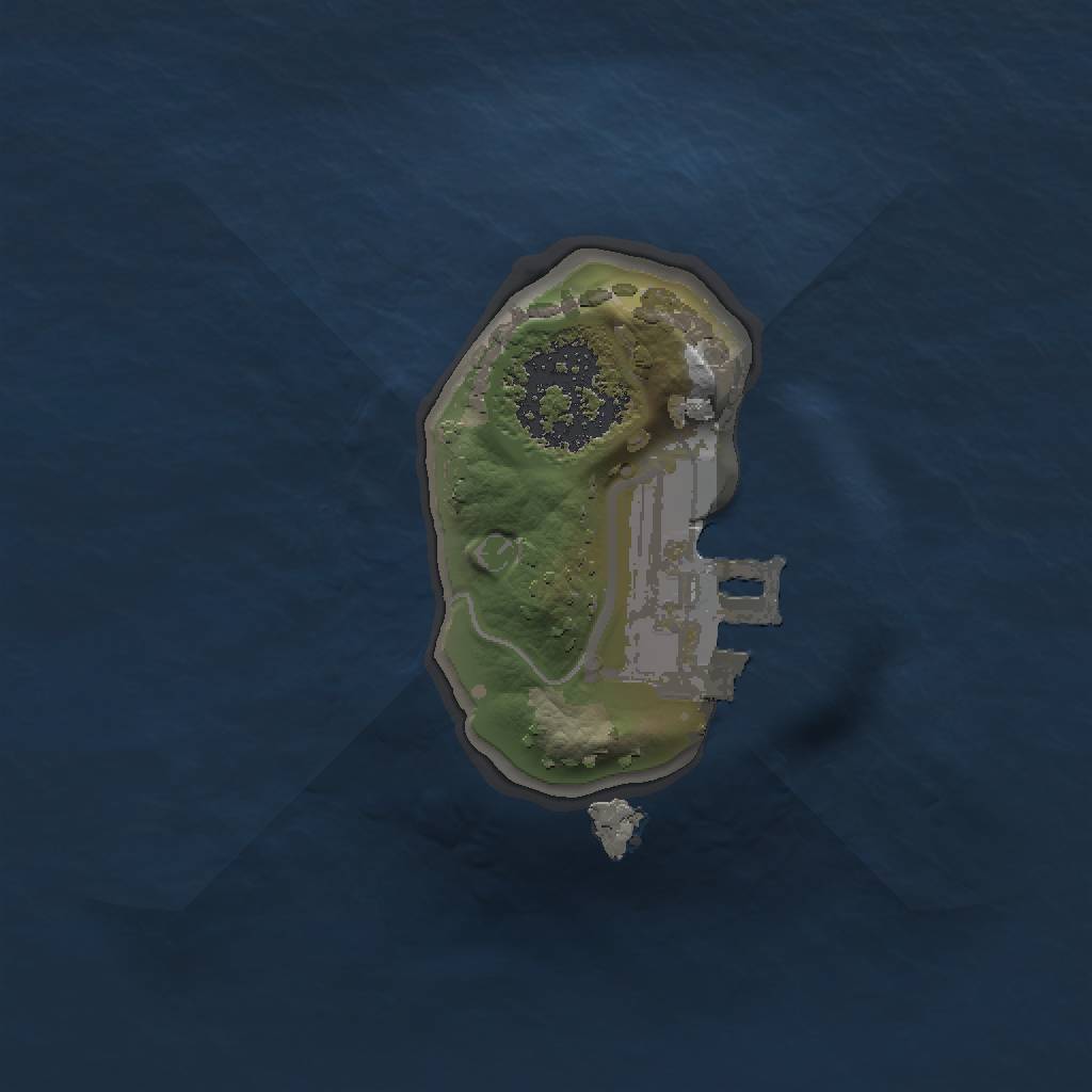 Rust Map: Procedural Map, Size: 1000, Seed: 30003123, 4 Monuments