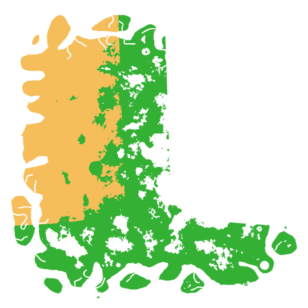 Biome Rust Map: Procedural Map, Size: 6000, Seed: 4964613