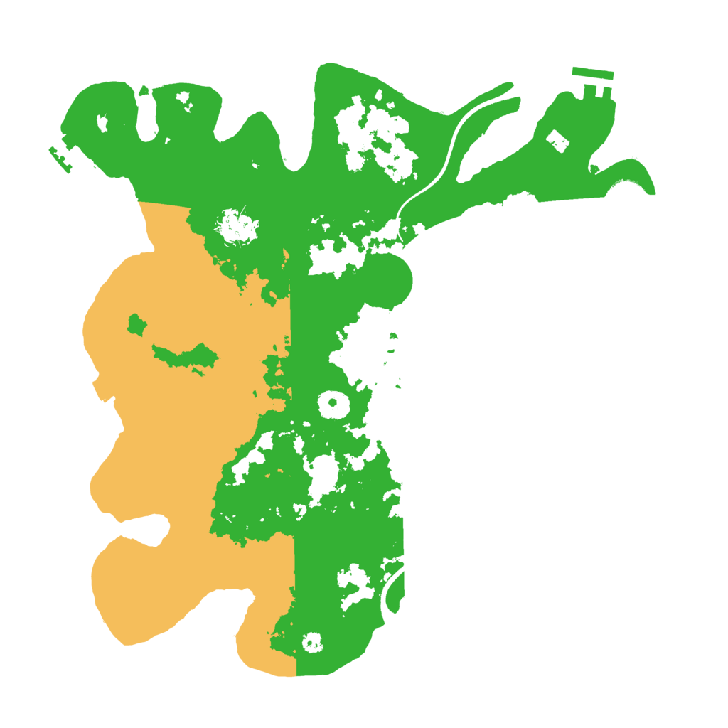 Biome Rust Map: Procedural Map, Size: 3550, Seed: 343893