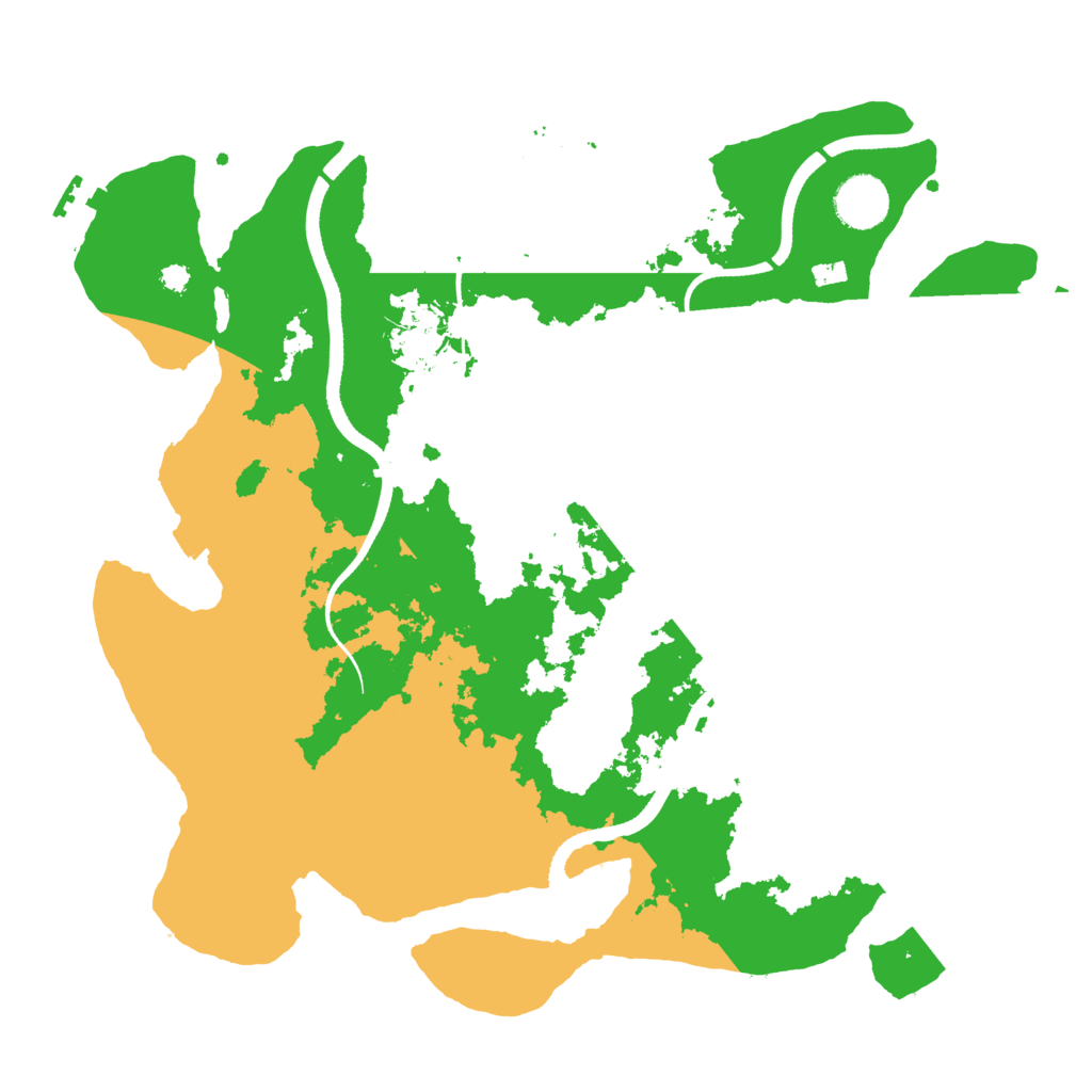 Biome Rust Map: Procedural Map, Size: 3550, Seed: 932417