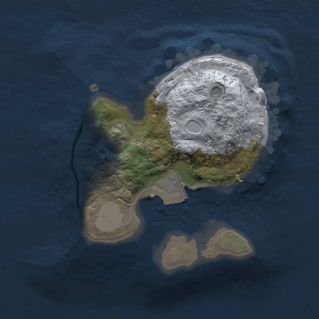 Rust Map: Procedural Map, Size: 1500, Seed: 438653, 1 Monuments