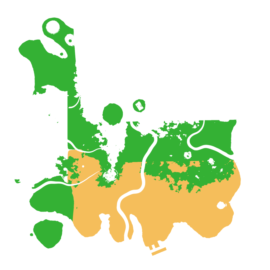 Biome Rust Map: Procedural Map, Size: 3550, Seed: 872079